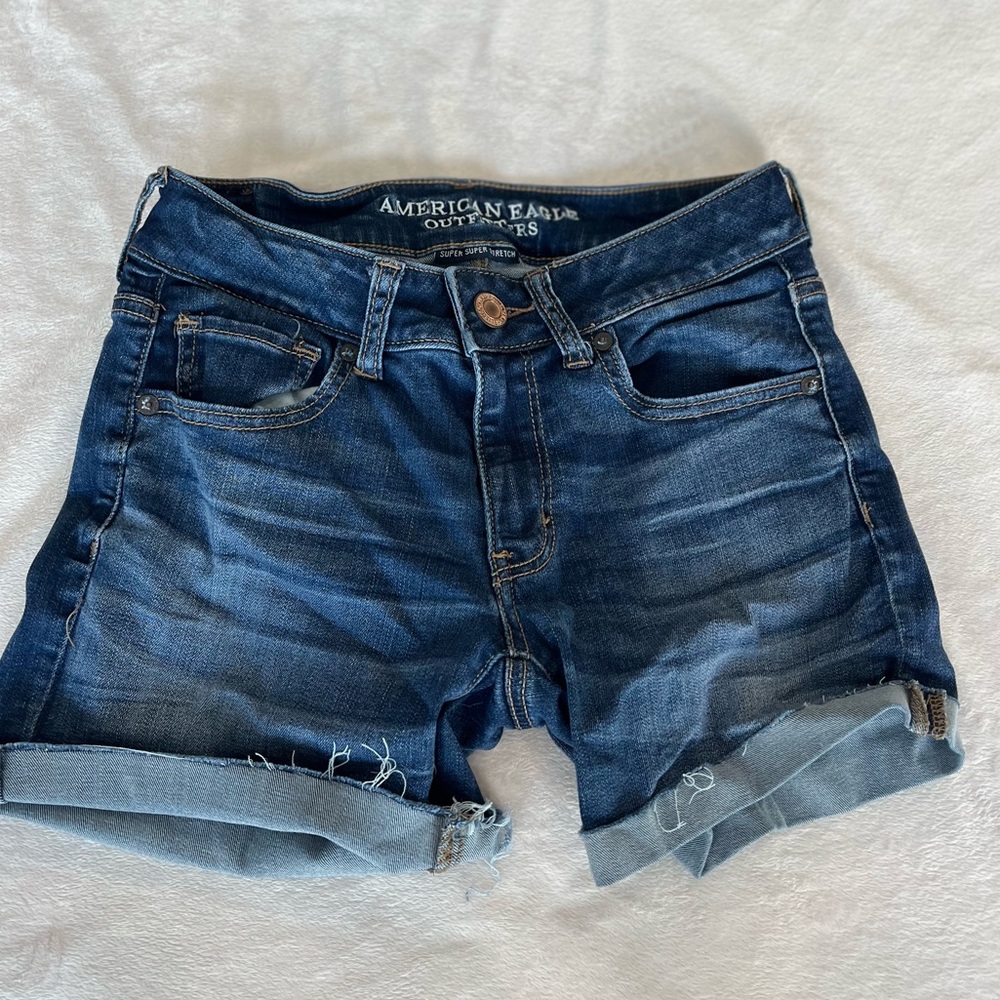 American Eagle Dark Washed Shorts